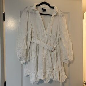 Bardot Cream Button-Up Shirt